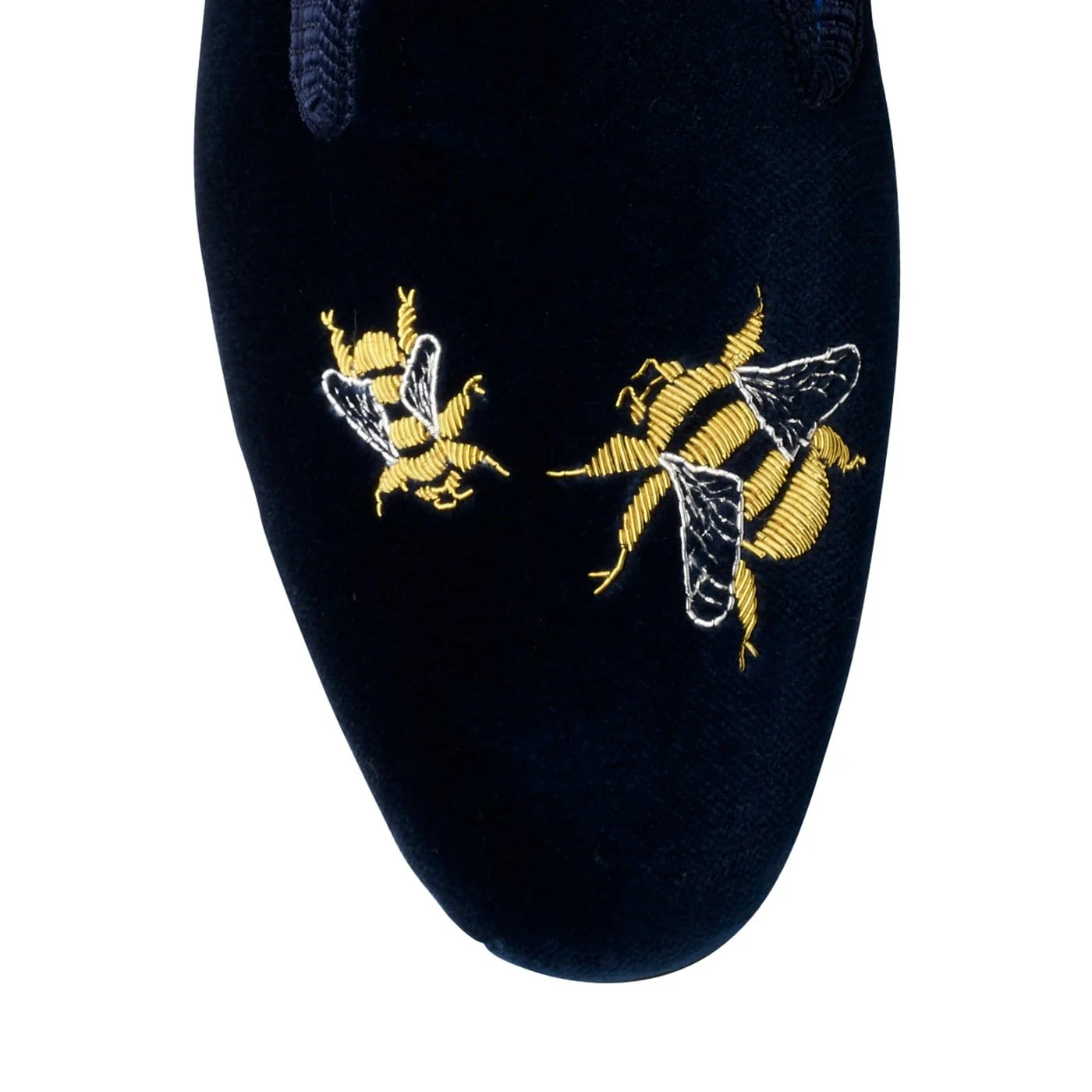 Bees Navy Velvet - Image 4