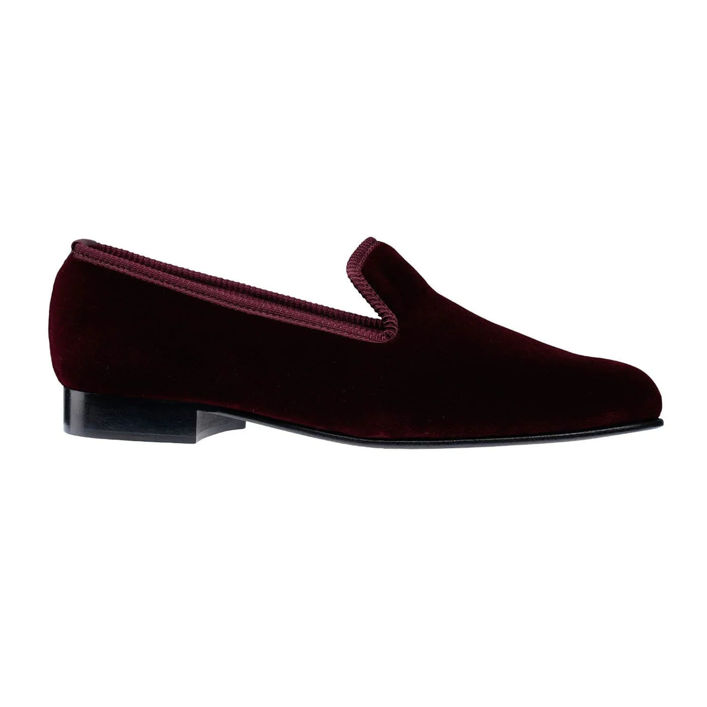 Plain Albert Burgundy Velvet - Image 3