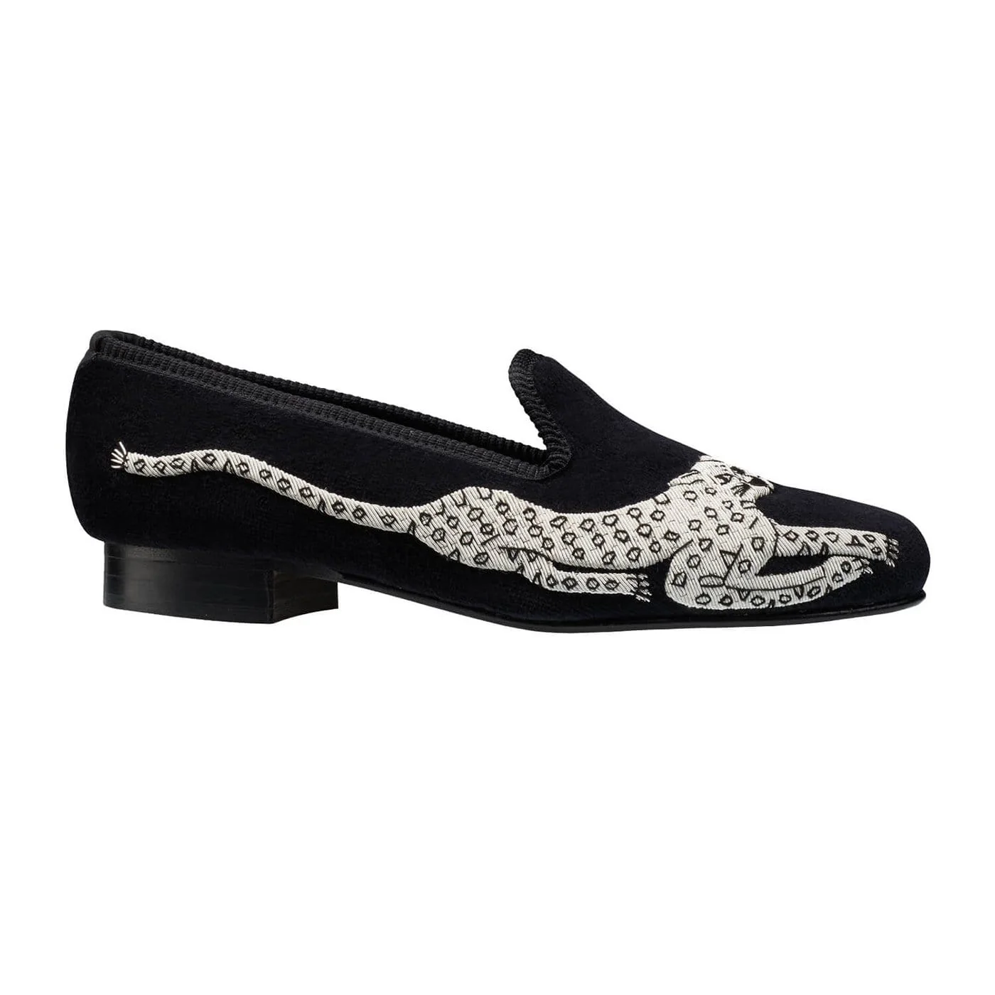 Silver Leopard Black Velvet - Image 3