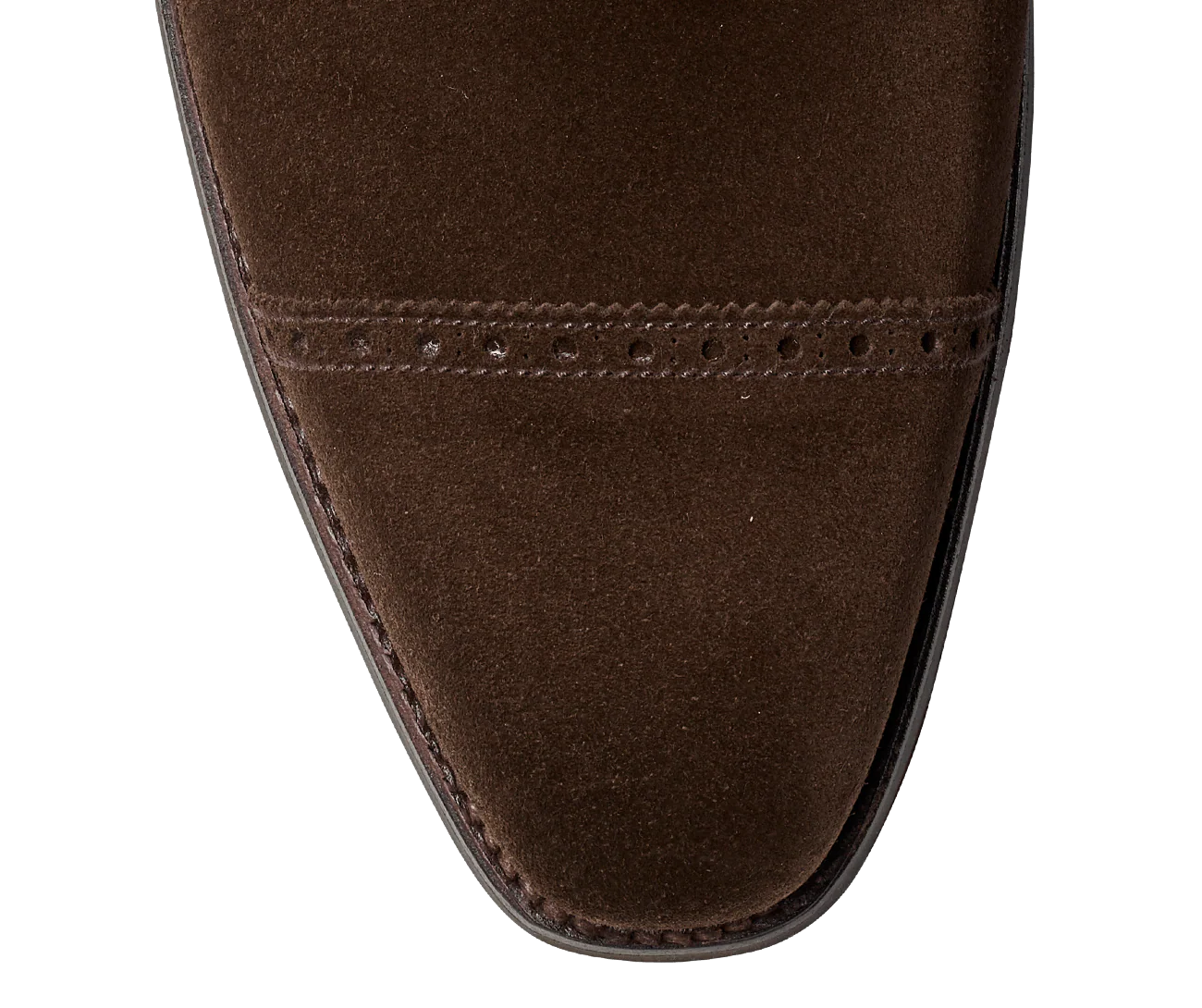 Westbourne Dark Brown Calf Suede - Image 6